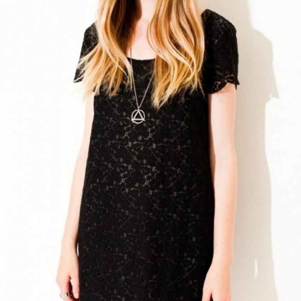 Black lace dress